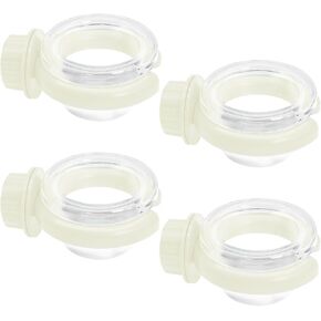 PINVNBY 4 PCS Birds Cage Feeders with Clamp, Transparency Feeding Dish Cups Easy to Install Bird Bowls Small-Sized Detachable Parakeet Feeder for Finches Lovebirds（Green） in Kuwait