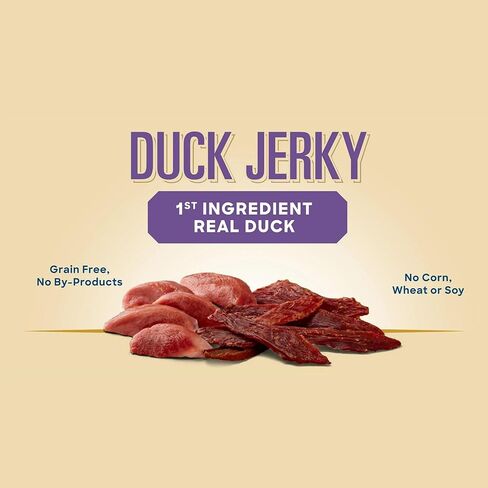 Golden|Rewards Duck Jerky Dog Treats, 16 oz Bag, Real Duck Breast, Only 3 Ingredients, Low Fat, Grain-Free, No by-Products, No Corn Wheat or Soy, Natural High Protein Chews for All Dog Sizes in Saudi Arabia