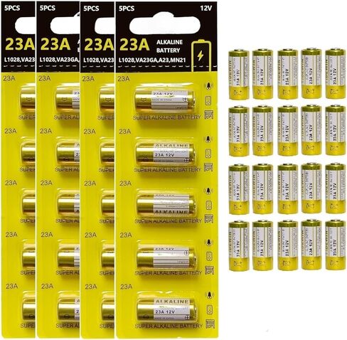 23a 12v بطارية القلوية A23 12V ، 10 حزمة ، بطاريات طويلة الأمد لأرنين الباب ، عناصر التحكم عن بُعد in Kuwait