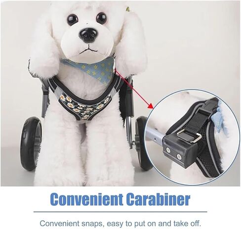 Dog Mobility Aid Wheelchair Adjustable Front Back Wheels for Small, Medium, and Large Dogs with Paralysis Or Injury Leg Brace Trolley for Arthritis and Mobility Support in Saudi Arabia