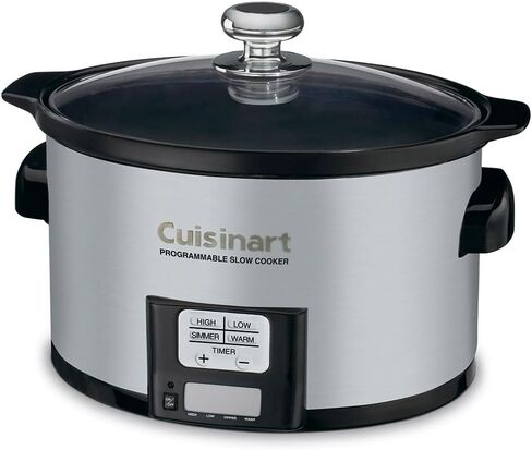 Cuisinart PSC-350 حزمة طباخ بطيء قابلة للبرمجة سعة 3.5 لتر من الفولاذ المقاوم للصدأ مع حزمة حماية محسنة CPS لمدة عامين in Saudi Arabia