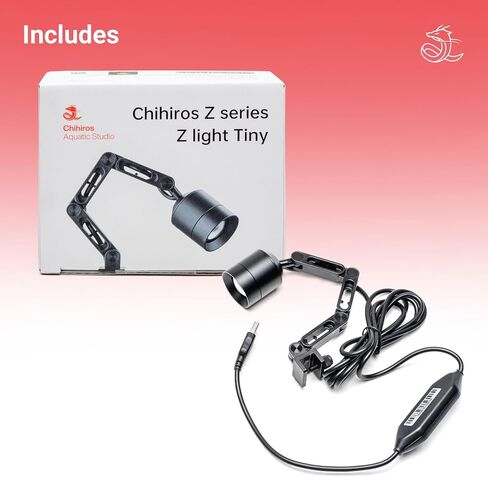 Chihiros Z Light - App Controlled Aquarium Spotlight, Dimmable Fish Tank Grow Light, Small LED for Planted Tanks - 2800-8000K Customizable Aquarium Light - Normal, Black in Saudi Arabia