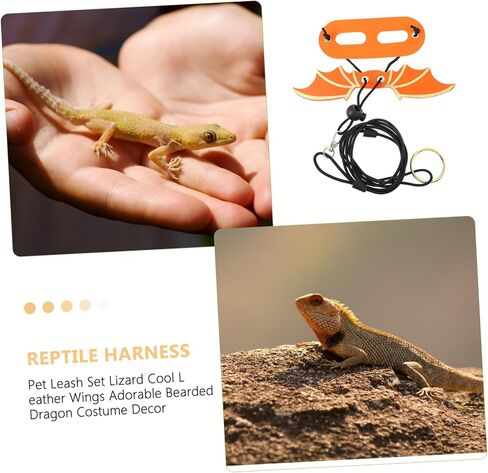5Pcs Adjustable Reptile Wing Leash Harness for Small Lizards and Geckos Soft Comfortable Design for Outdoor Walking and Training in Saudi Arabia