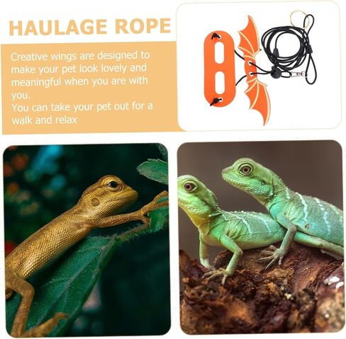 5Pcs Adjustable Reptile Wing Leash Harness for Small Lizards and Geckos Soft Comfortable Design for Outdoor Walking and Training in Saudi Arabia