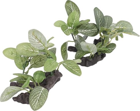 2 Pack Artificial Aquarium Plants, PE Plastic Lotus & Grass Decor Set for Fish Tank, Fake Underwater Plants for Aquarium Landscaping in Saudi Arabia