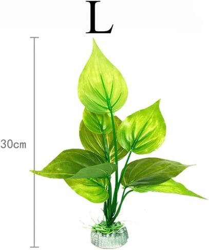 1PC Fish Aquarium Plants Artificial Plastic GreenGrass Weed Plant Aquarium Ornament Fish Tank Decoration (L) in Saudi Arabia