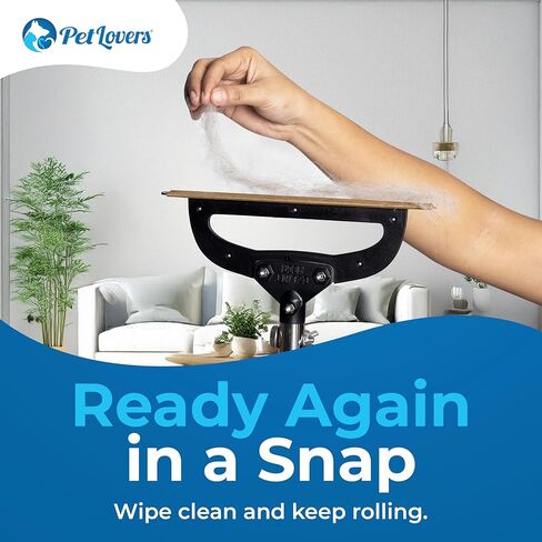 PetLovers EzLint Mega 52" Carpet Rake & Pet Hair Removal Tool – Dog & Cat Hair Remover Broom with Adjustable Handle & Extra Wide Head for Carpets, Rugs & Stairs (Black) in Kuwait