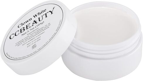 CCbeauty Halloween Makeup 7.4oz Large Black White Cream Face Paint Set with 10 Sponges, Non Toxic Body Painting Kit for Adult Dress Up Mime Skeleton Skull Costume Cosplay Makeup in Kuwait