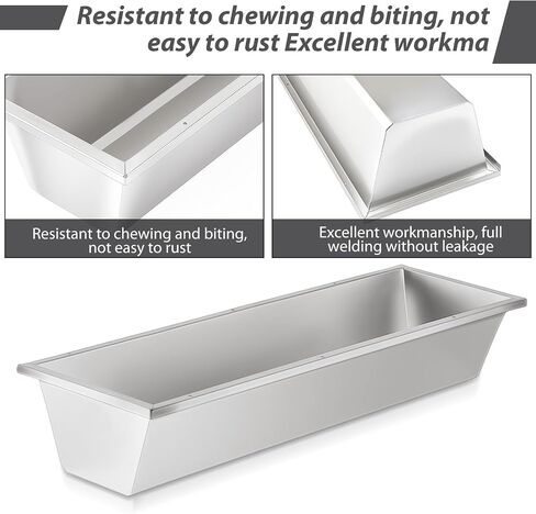 Geelin 2 Pcs 11 Gallon Large Capacity Livestock Water Trough 39 Long Livestock Feeding Trough for Pig Calves Sheep Horses Alpacas and Goats Farm Animal Feeding (Stainless Steel) in Kuwait