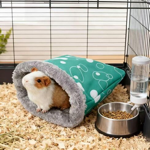 حقيبة نوم الهامستر، سرير شتوي ناعم دافئ، قطيفة صغيرة لعش الحيوانات الأليفة، كيس مخبأ، كيس للقنفذ، خنزير غينيا، السنجاب، الحيوانات الصغيرة (لون عشوائي) in Kuwait