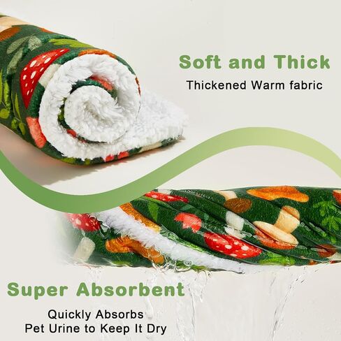 Glittme 10Pcs Guinea Pig Bed Soft Bunny Mats Warm Rabbit Bedding Guinea Pigs Mat Small Animal in Kuwait