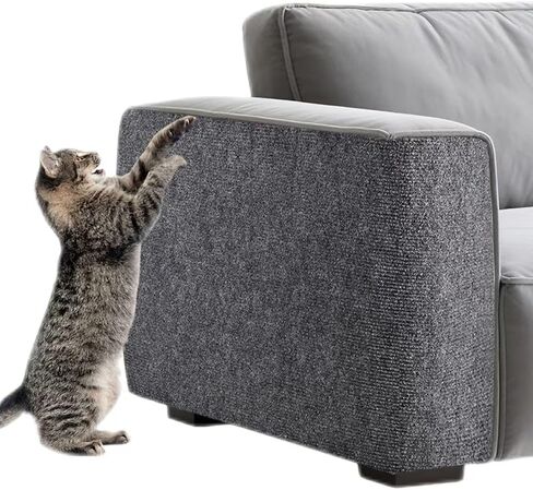 Cat Scratch Furniture Protector,Couch Protector from Cat Claws,Couch Cover for Cats,Adhesive Cuttable Kitten Scratch for DIY Climbing,Suitable for Sofa,Wall,Door,Table Legs (Khaki, 39.3x15.7in) in Kuwait