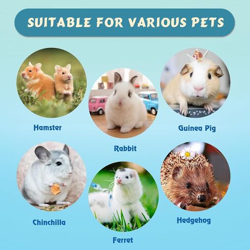 Large Rabbit Foraging Toy with Bell, Washable Snuffle Ball for Rabbits Toys Interactive Puzzle Bunny Toy Treat Dispenser Encourage Natural Foraging Skills Slow Feeder for Small Animals - Pink in Kuwait