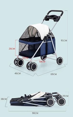 عربة أطفال محمولة قابلة للطي لسيارة فيات 500X 2016 2017 2018 2019 2020 2021 2022 2023، سيارة خفيفة صغيرة، عربة حيوانات أليفة عصرية، عربة كلب للقطط الأليفة، عربات أطفال شتوية خارجية للقطط in Saudi Arabia