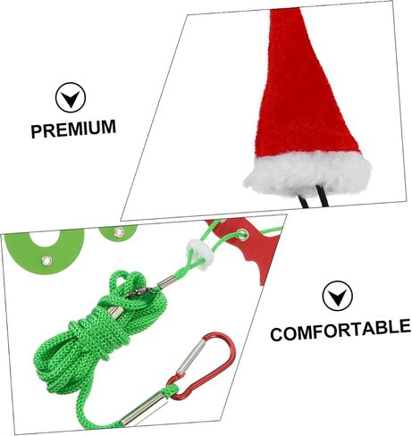 Bearded Dragon Leash with Hat and Scarf Outdoor Reptile Harness for Lizards Geckos and Small Pets Unique Christmas Costume Accessory for Walking and Holiday Parties in Saudi Arabia