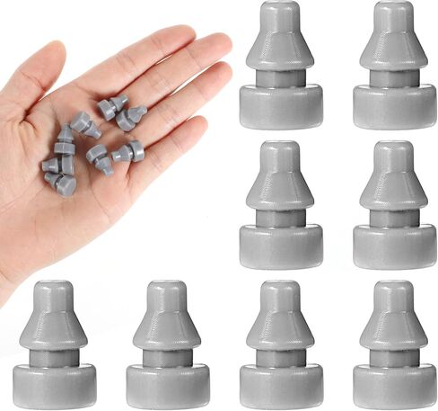 8Pcs Rubber Feet for Slow Cookers Replaceable Slow Cooker Legs Pot Insert Accessories Prevent Scratches Marks and Damages Rubber Push-in Bumper, Gray in Saudi Arabia