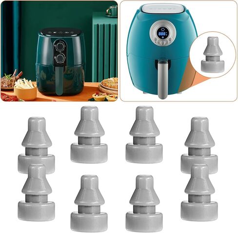 8Pcs Rubber Feet for Slow Cookers Replaceable Slow Cooker Legs Pot Insert Accessories Prevent Scratches Marks and Damages Rubber Push-in Bumper, Gray in Saudi Arabia