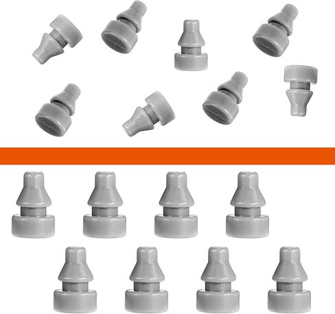8Pcs Rubber Feet for Slow Cookers Replaceable Slow Cooker Legs Pot Insert Accessories Prevent Scratches Marks and Damages Rubber Push-in Bumper, Gray in Saudi Arabia