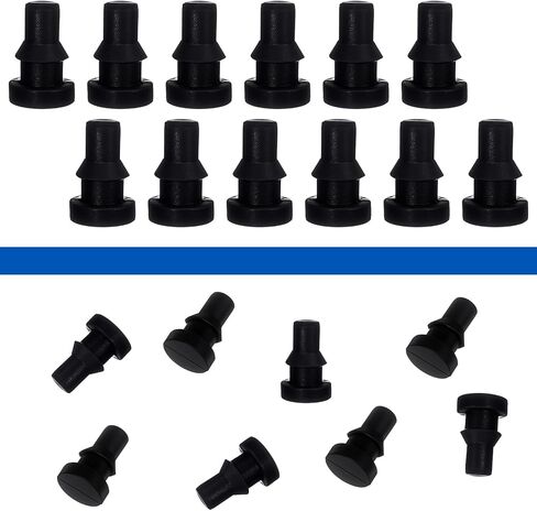 12Pcs Rubber Feet for Slow Cookers Replaceable Slow Cooker Legs Pot Insert Accessories Prevent Scratches Marks and Damages Rubber Push-in Bumper, Black in Saudi Arabia