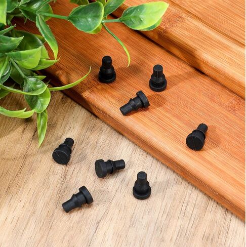 12Pcs Rubber Feet for Slow Cookers Replaceable Slow Cooker Legs Pot Insert Accessories Prevent Scratches Marks and Damages Rubber Push-in Bumper, Black in Saudi Arabia