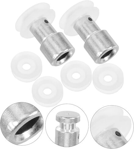 Veemoon 8Pcs Cooker Float Valve with Silicone Gaskets Replacement Parts for Efficient Sealing and Safety Compatible with Models in Saudi Arabia