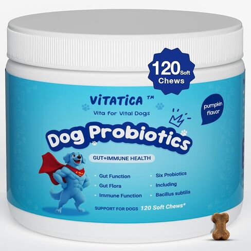 Multivitamin for Dogs - All-in-One Daily Supplement | Supports Joint, Heart, Skin, Digestion, Immune System & Liver Health (120 Chews Chicken) in Saudi Arabia