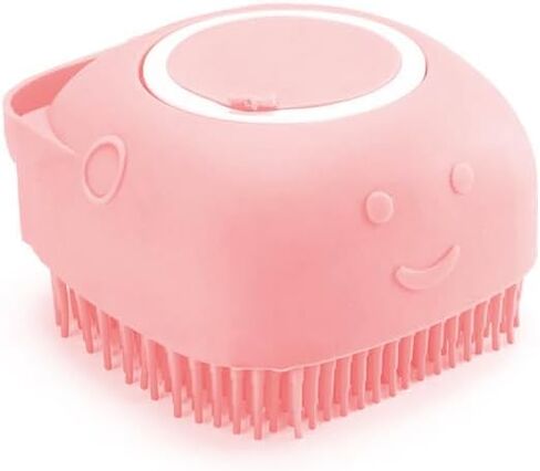 yellow，Pet grooming dog bath Brush, Gentle Massage bath grooming brush in Saudi Arabia