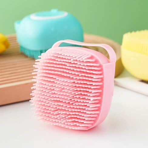 yellow，Pet grooming dog bath Brush, Gentle Massage bath grooming brush in Saudi Arabia