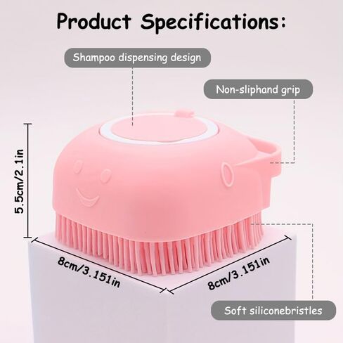 yellow，Pet grooming dog bath Brush, Gentle Massage bath grooming brush in Saudi Arabia