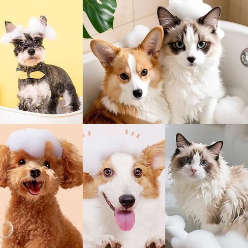 yellow，Pet grooming dog bath Brush, Gentle Massage bath grooming brush in Saudi Arabia
