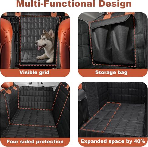 For Toyota Sienna Accessories 2025 Dog Car Seat Cover - Back Seat Extender Hard Bottom Seat Cover Dog Hammock Heavy Duty, Anti-Scratch & Waterproof Pet 3nd Row Seat Mat Protector for Sienna 2021-2025 in Saudi Arabia