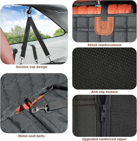 For Toyota Sienna Accessories 2025 Dog Car Seat Cover - Back Seat Extender Hard Bottom Seat Cover Dog Hammock Heavy Duty, Anti-Scratch & Waterproof Pet 3nd Row Seat Mat Protector for Sienna 2021-2025 in Saudi Arabia