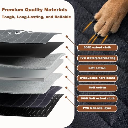 For Toyota Sienna Accessories 2025 Dog Car Seat Cover - Back Seat Extender Hard Bottom Seat Cover Dog Hammock Heavy Duty, Anti-Scratch & Waterproof Pet 3nd Row Seat Mat Protector for Sienna 2021-2025 in Saudi Arabia
