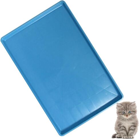 Pet Food Mat Waterproof Rubber for Replacement Tray Dog Crate Cages Crates Avoid Water or Spilling Out Dishwasher Safe Blue 22.8" LX16.3 WX1.2 H in Saudi Arabia