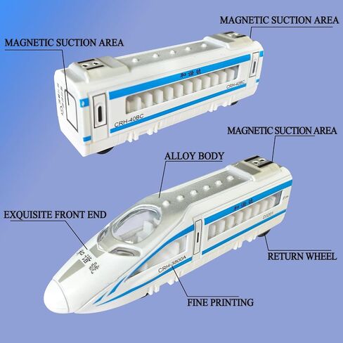 OTONOPI Toy Train Set Subway Bullet Train High Speed Locomotive Engine Die Cast Model Car for Kids Pack of 4 in Kuwait