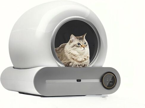 Automatic Cat Litter Box Large Capacity for Multiple Cats,Intelligent Self-Cleaning Cat Litter Box with APP Control, Self Cleaning Large Cat Toilet, Automatic Cleaning, One Click Sand Change in Saudi Arabia
