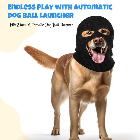 Dog Costume Halloween Christmas Funny Gangster Robbers Thieves Pet Cosplay Dog Ear Muffs Noise Protection Knitted Face Mask Warm Hat for Medium Large Pet in Saudi Arabia