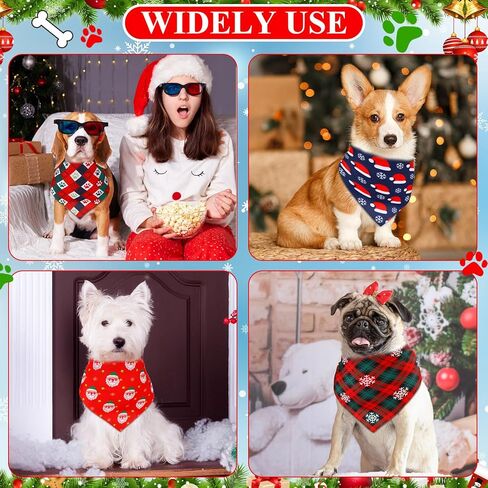 Sanwuta 120 pcs paw print dog bandanas bulk pet الأوشحة الأليفة قابلة للتعديل لينة لطيفة الكلب مثلث الوشاحات للكلاب الصغيرة المتوسطة القطط جرو كبير in Kuwait