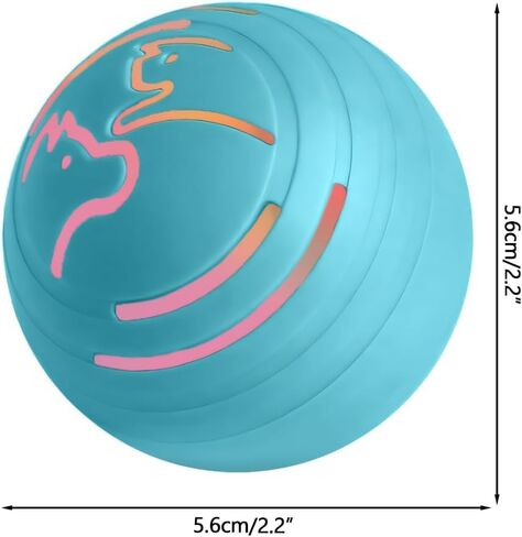 Smart Jumping Ball Dog Toy, Automatic Moving Pet Ball, Suitable for Toy Balls for Small Dogs and Cats(Blue) in Saudi Arabia