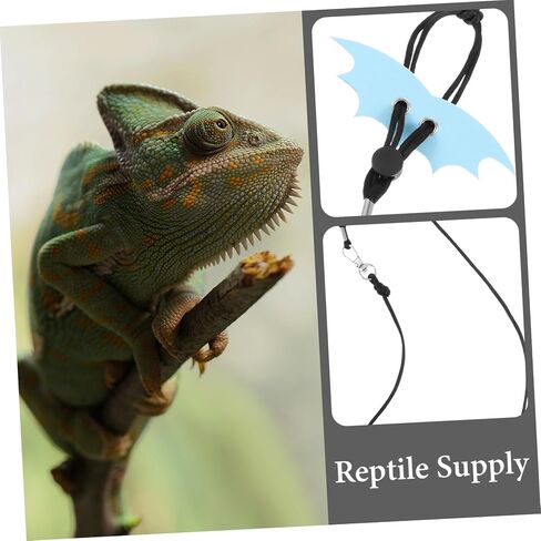 Adjustable Reptile Leash Harness for Lizards Lightweight Gecko Walking Strap Outdoor Use Portable and Comfortable Small Pet Harness for Safe Travel in Saudi Arabia