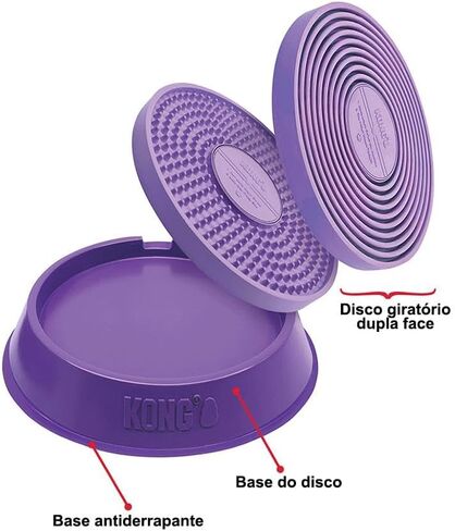 KONG Licks Spinz Rotating Textured Food Pad with Non-Skid Base (Large) in Saudi Arabia