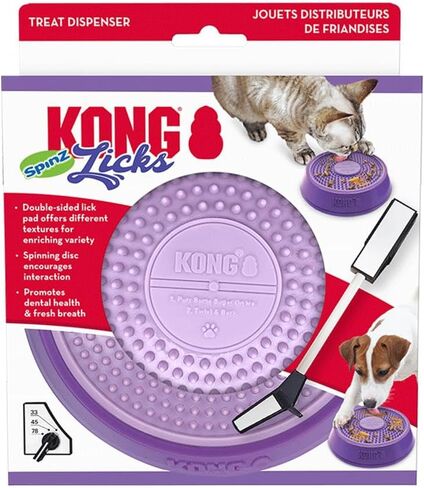 KONG Licks Spinz Rotating Textured Food Pad with Non-Skid Base (Large) in Saudi Arabia
