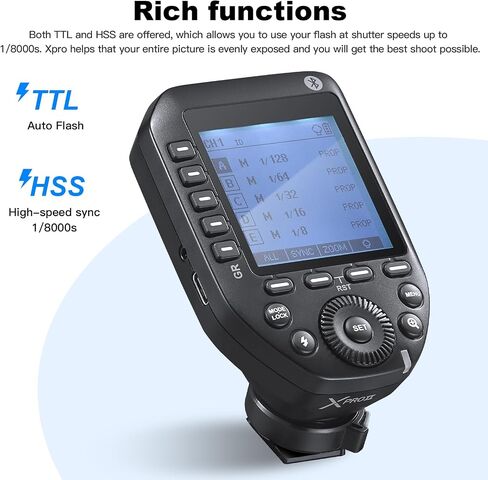 Godox X2T-S 2.4G TTL Wireless Flash Trigger with 2X X1R-S Controller Receiver Compatible for Sony,TTL Function,Bluetooth Smartphone APP Control,Compatible with 600EX-RT/580EXII/580EX/430EXII/V860S in Saudi Arabia