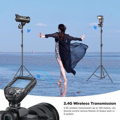 Godox X2T-S 2.4G TTL Wireless Flash Trigger with 2X X1R-S Controller Receiver Compatible for Sony,TTL Function,Bluetooth Smartphone APP Control,Compatible with 600EX-RT/580EXII/580EX/430EXII/V860S in Saudi Arabia