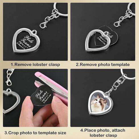 مجموعة واحدة من سلسلة مفاتيح لتخزين شعر القطط وإطار للصور، وسلسلة مفاتيح من فراء الحيوانات الأليفة، وحلية الذاكرة، وتذكار تذكاري لشعر الحيوانات الأليفة، هدية لمحبي القطط (نمط محبب) in Kuwait