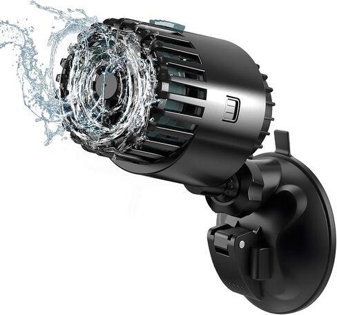 AQQA Wave Maker لحوض السمك 75-150 جالون 2110 GPH مضخة دوران المياه Powerhead خزان الأسماك Wavemaker مع كوب الشفط 360 درجة للتدوير عملية هادئة للمياه العذبة (12W) in Kuwait