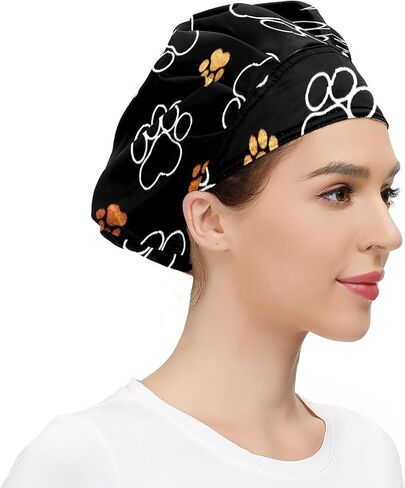 Women's Working Cap Fish Animal Adjustable Working Hats with Sweatband and Elastic Toggle Head Cover in Saudi Arabia