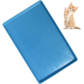 Pet Food Mat Waterproof Rubber for Replacement Tray Dog Crate Cages Crates Avoid Water or Spilling Out Dishwasher Safe Blue 13.4" LX10.2 WX1.2 H in Saudi Arabia