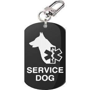 يمكن ربط علامة الخدمة للكلاب بسهولة بطوق الكلب وحزامه والسترة (كبيرة) in Kuwait