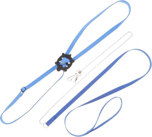 Adjustable Blue Turtle Leash Harness for Reptile Pets Small Safe Faux Material Walking Training Traction Rope for Turtles and Lizards in Saudi Arabia